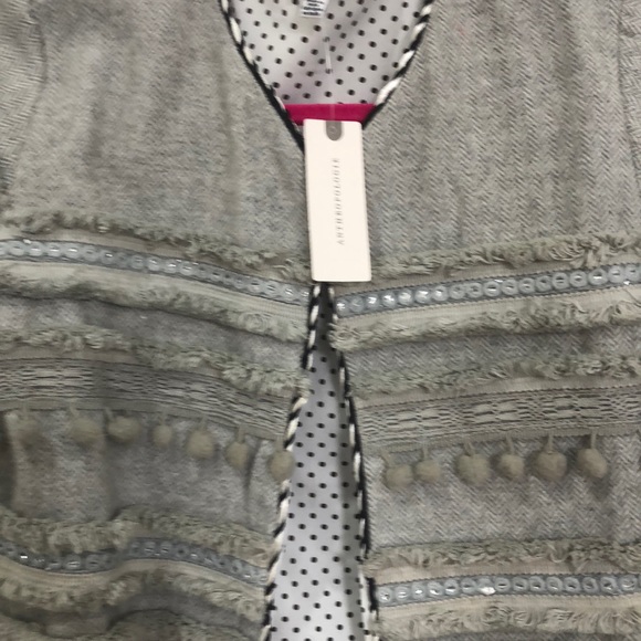 Anthropologie gray Crop Jacket - Picture 3 of 3